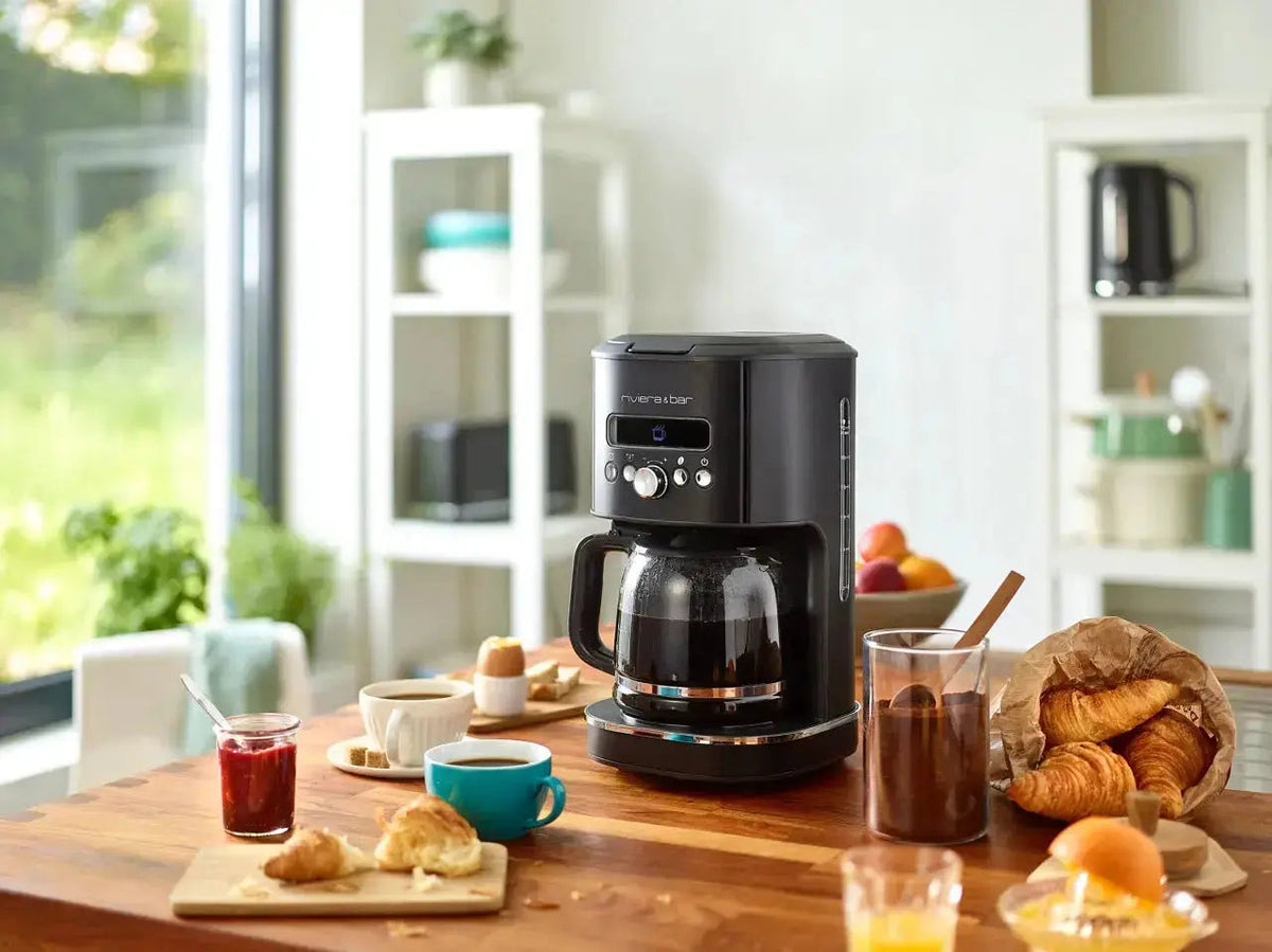 Trio Bouilloire, Cafetière & Grille-Pain | Black Satin
