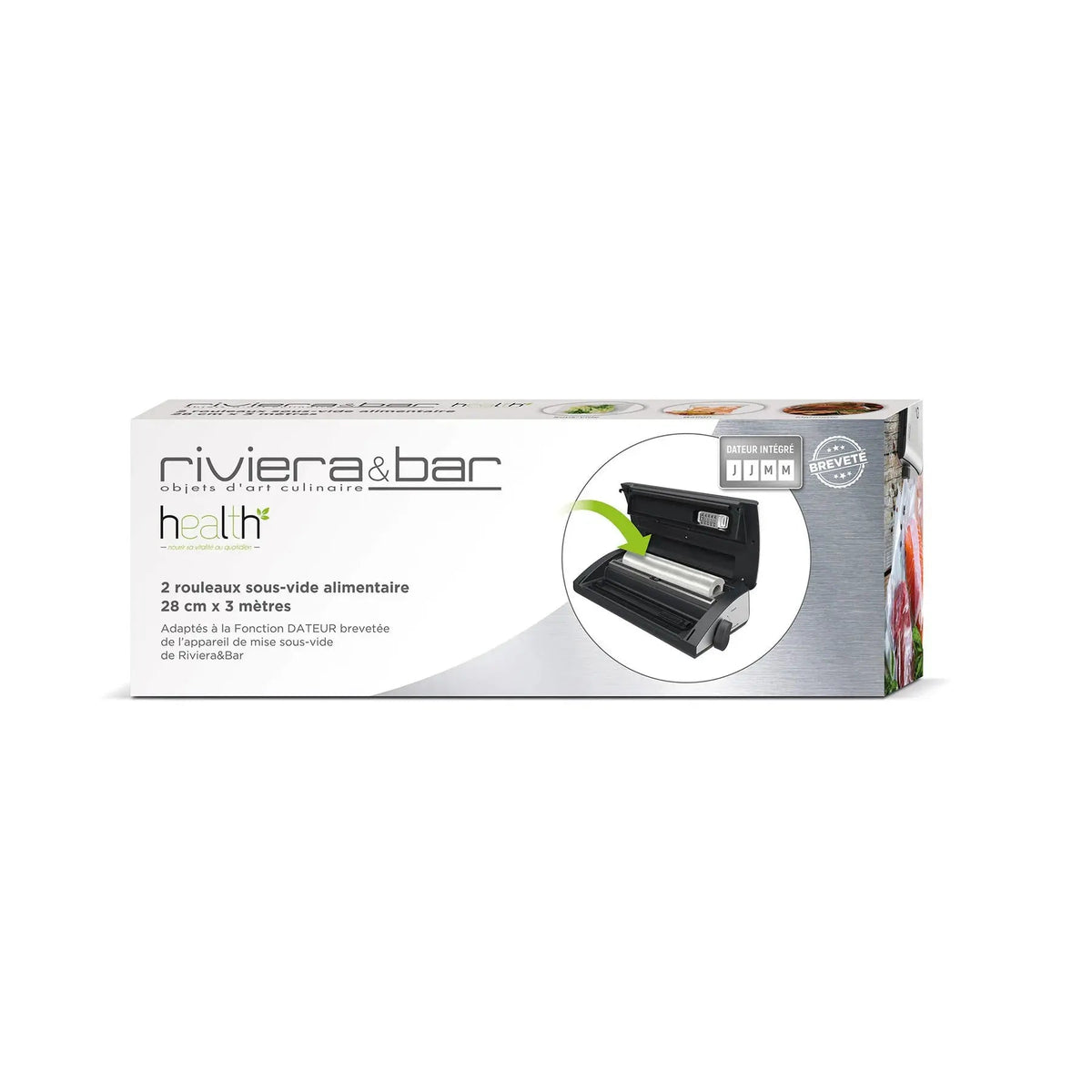 Pack de 2 rouleaux de mise sous vide