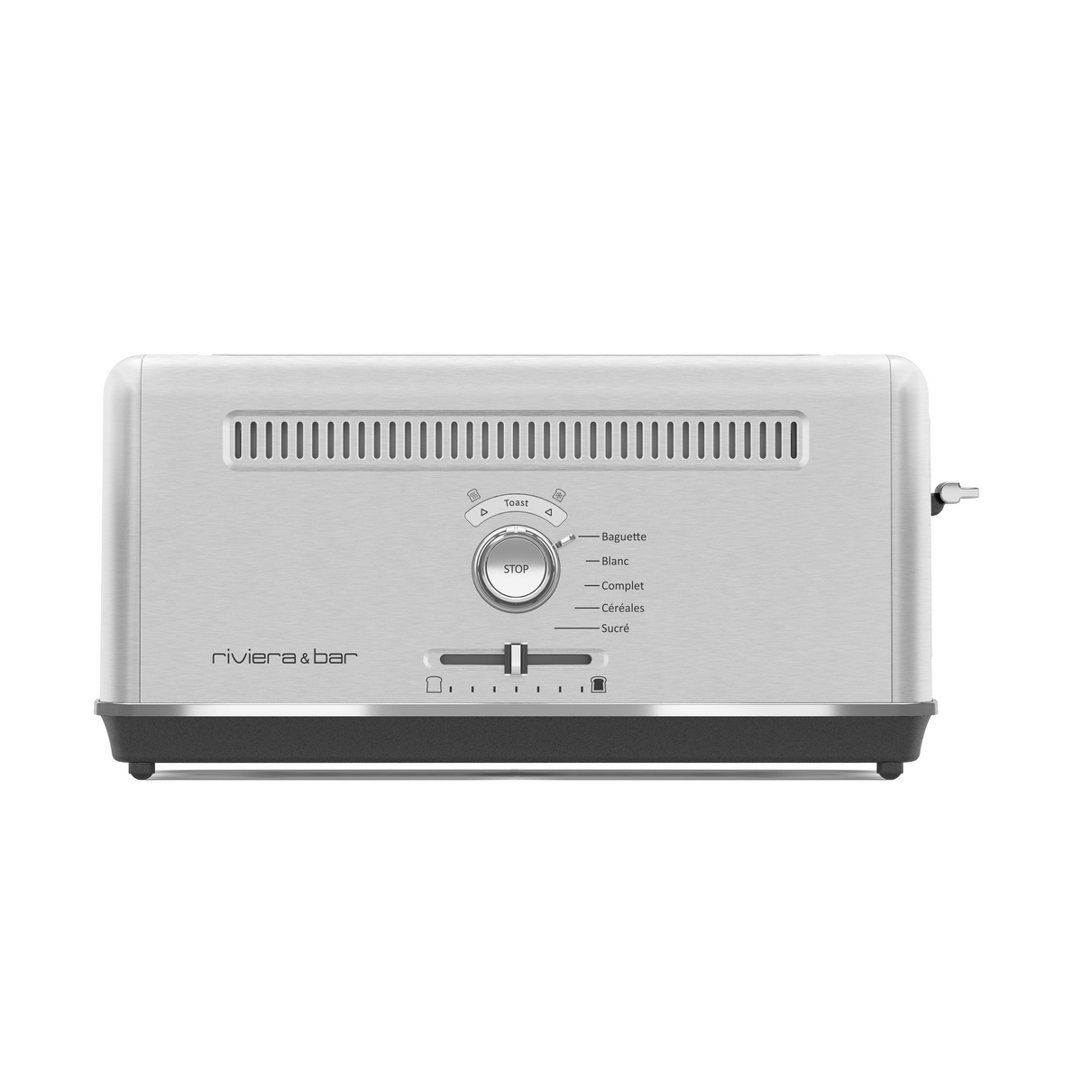 Grille-pain expert | fente extra longue | Inox | 7 niveaux