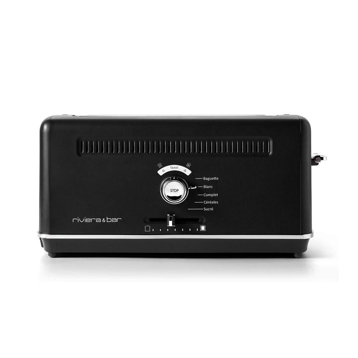 Grille-pain expert | fente extra longue | Black Satin | 7 niveaux