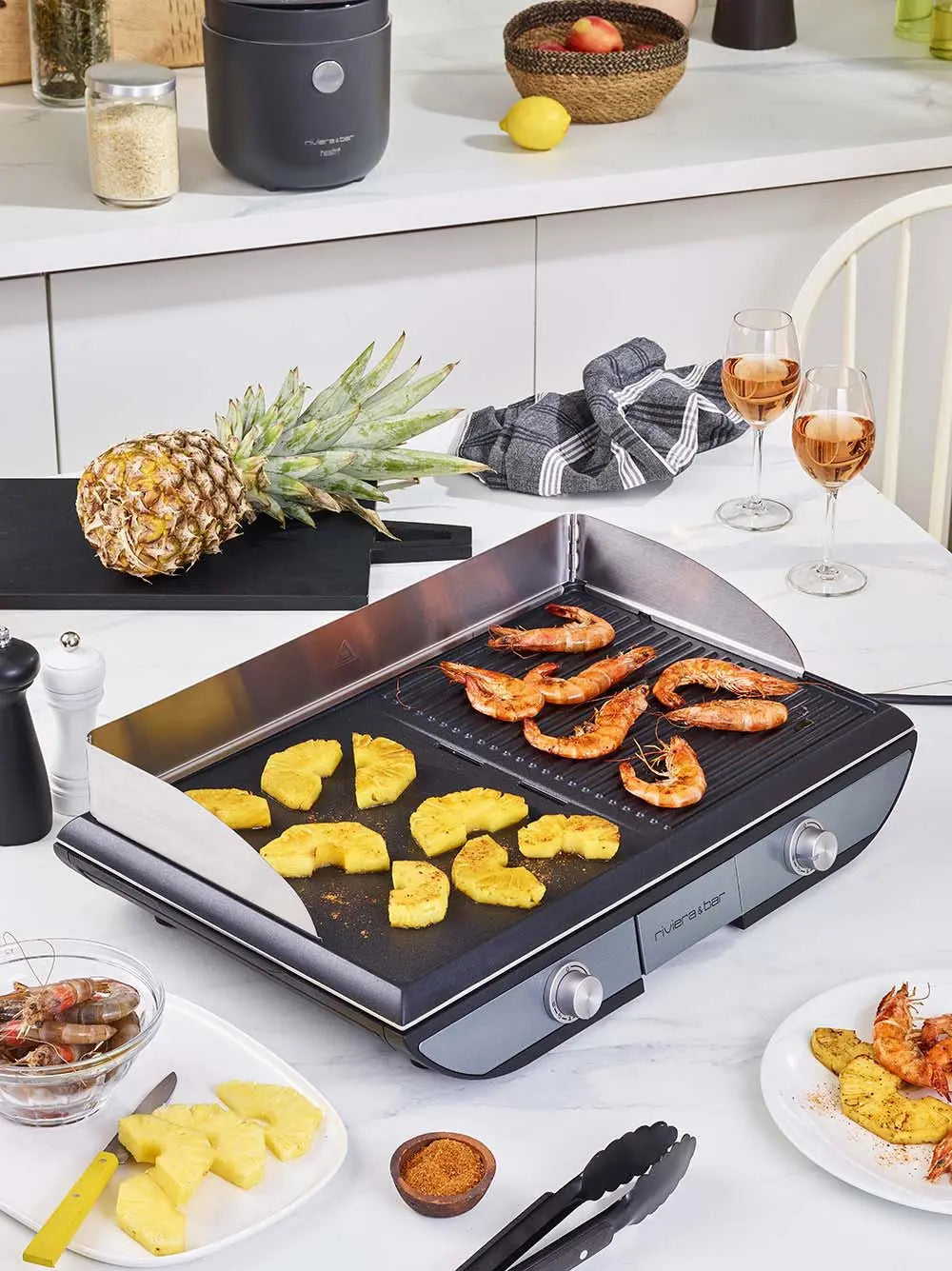 Plancha-Gril bi-zone | 8-10 personnes