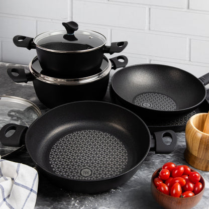 Arimi Diamante Italian Cookware Set - 12 Piece | Batterie De Cuisine Italienne Arimi Diamante - 12 Pieces