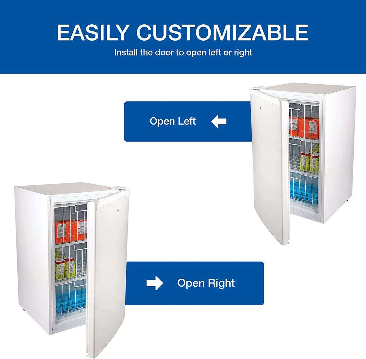 Koolatron KTUF88 Congélateur vertical de 3,1 pi³ (88 L) avec thermostat réglable
