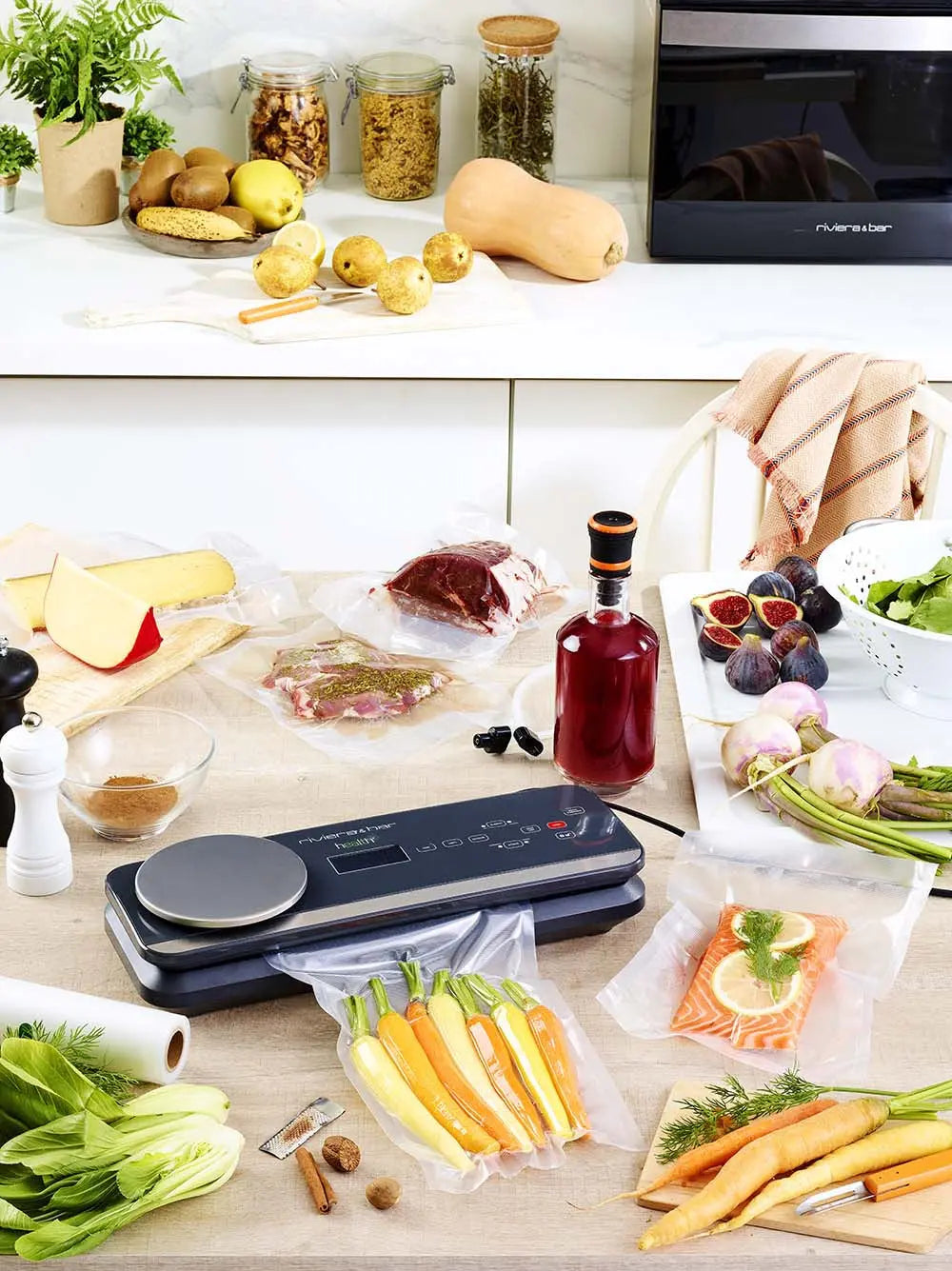 Appareil mise sous vide avec balance