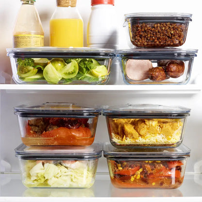 Kit de 2 boîtes en verre de mise sous vide