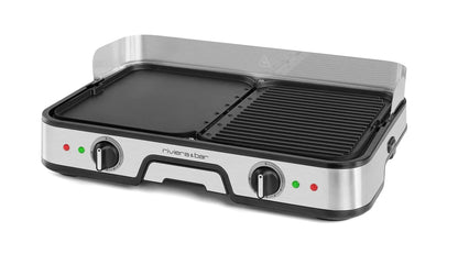 Plancha-Gril réversible bi-zone