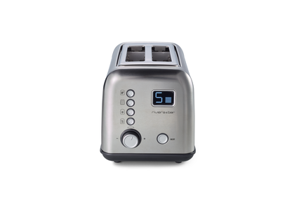 Grille-pain automatique | 2 fentes courtes | Inox | 9 niveaux