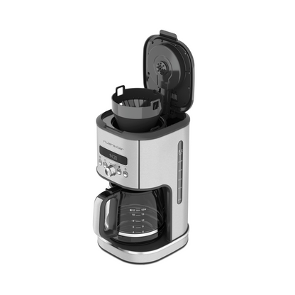 Cafetière filtre prog. | Inox | 1,8L