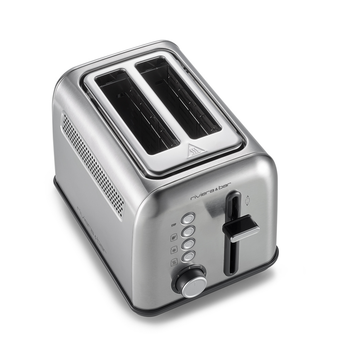 Grille-pain | 2 fentes courtes | Inox | 7 niveaux
