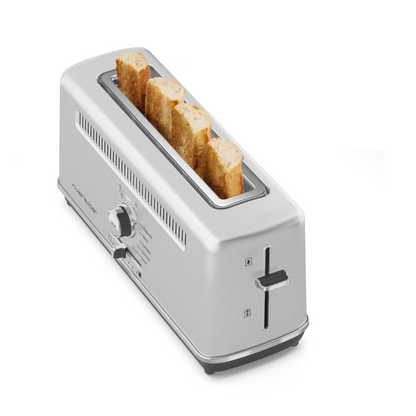 Grille-pain expert | fente extra longue | Inox | 7 niveaux