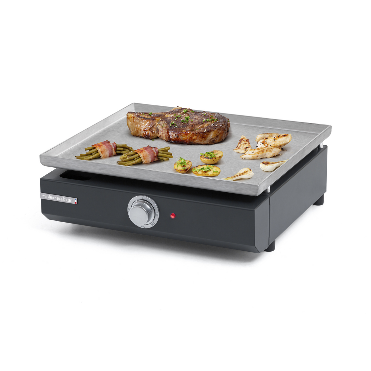 Plancha Pro d'extérieur | 1 zone | inox | 12 personnes