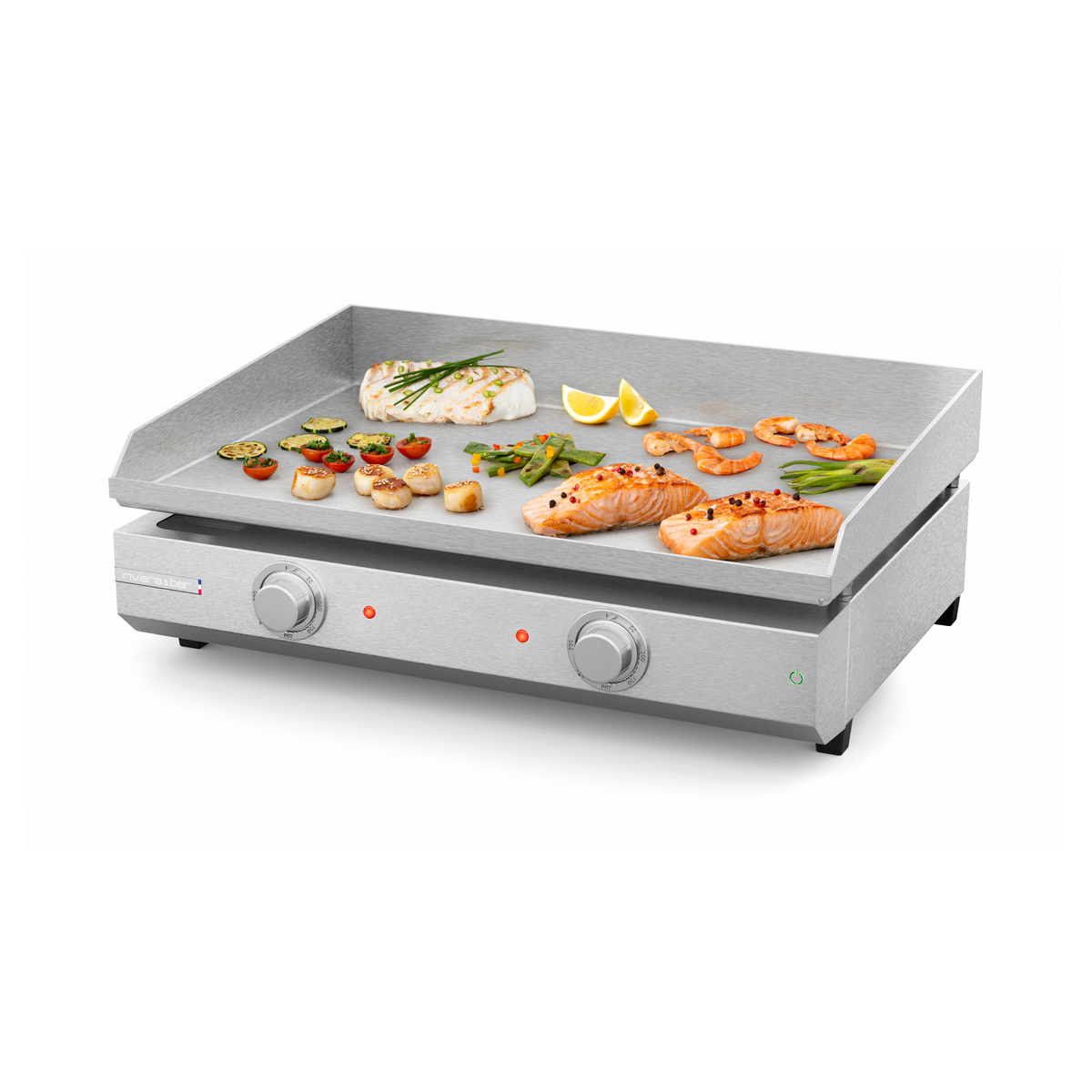 Plancha Pro Expert d'extérieur | 2 zones | inox | 16 personnes