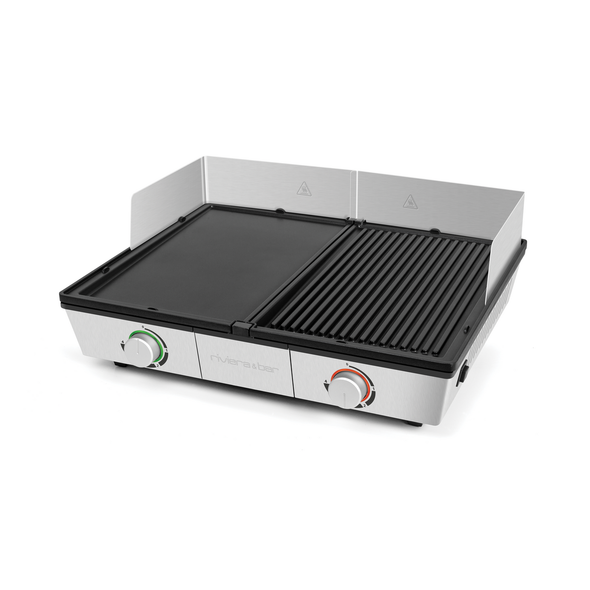 Combiné Plancha-Gril Pro | 2 zones | 8-10 personnes
