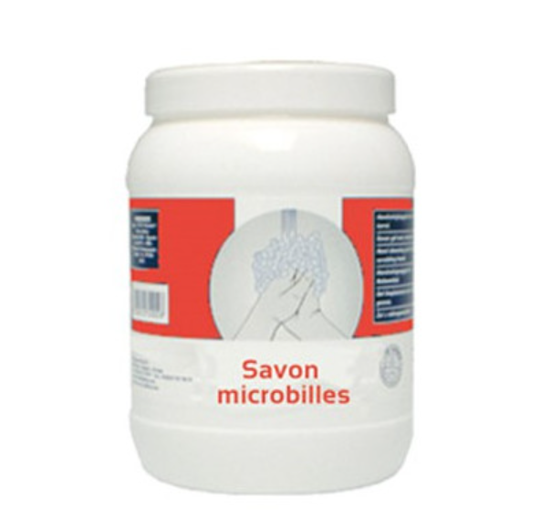 Degreasing microbead hand soap