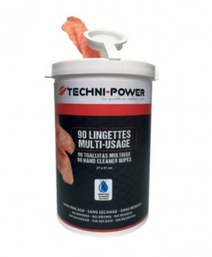90 TECHNI-POWER degreasing wipes