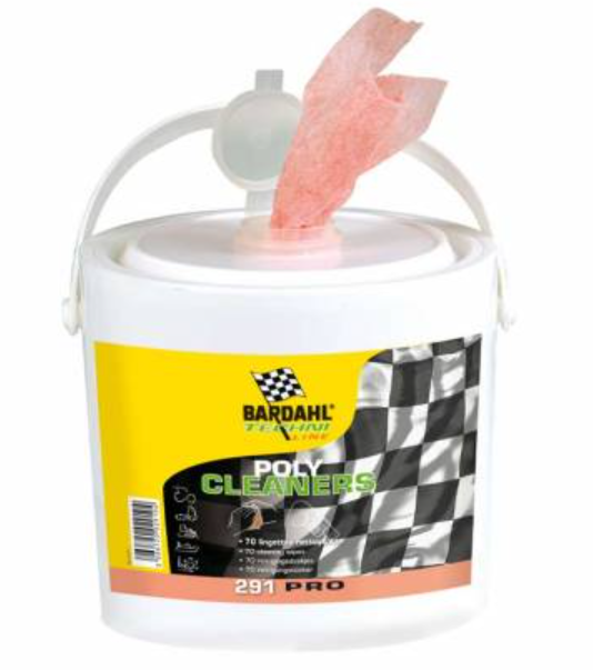 BARDAHL Poly Cleaners Wipes - Bucket of 70 Wipes